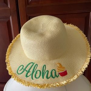 Disney aloha straw hat